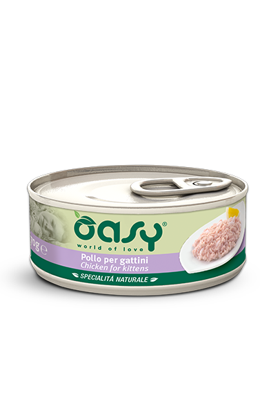 Oasy Specialità Naturale Kitten Pollo 70gr Oasy Specialità Naturale Kitten Pollo 70gr